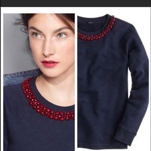 🛢💙J. Crew Embellished Sweater